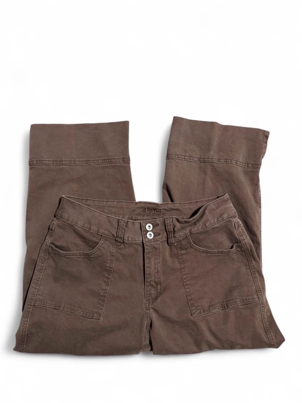 Women’s JAG Jeans Brown Wide-Leg Capris